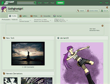 Tablet Screenshot of gothghostgirl.deviantart.com