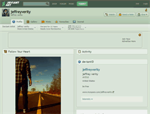 Tablet Screenshot of jeffreyverity.deviantart.com