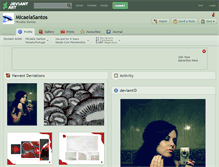 Tablet Screenshot of micaelasantos.deviantart.com