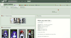 Desktop Screenshot of lestat-creations.deviantart.com