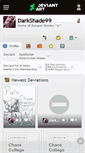Mobile Screenshot of darkshade99.deviantart.com