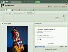 Tablet Screenshot of nekohime62.deviantart.com