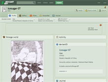 Tablet Screenshot of icesugar-st.deviantart.com