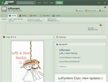 Tablet Screenshot of luffyxnami.deviantart.com