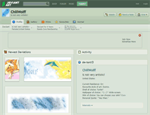 Tablet Screenshot of chillwolff.deviantart.com