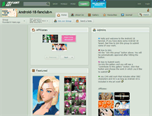 Tablet Screenshot of android-18-fanclub.deviantart.com