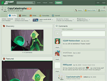 Tablet Screenshot of copycatastrophe.deviantart.com