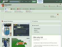 Tablet Screenshot of dracon823.deviantart.com