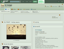 Tablet Screenshot of mr-morgue.deviantart.com