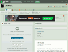 Tablet Screenshot of cornax357.deviantart.com