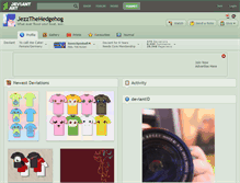 Tablet Screenshot of jezzthehedgehog.deviantart.com