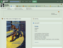Tablet Screenshot of hunka.deviantart.com