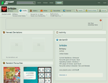 Tablet Screenshot of brittdm.deviantart.com