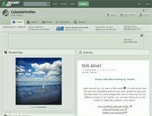 Tablet Screenshot of celestialwolfen.deviantart.com