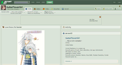 Desktop Screenshot of gutterflowergirl.deviantart.com