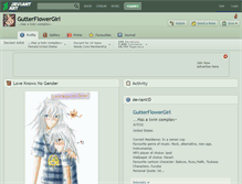 Tablet Screenshot of gutterflowergirl.deviantart.com