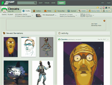 Tablet Screenshot of cleocatra.deviantart.com