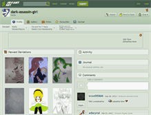 Tablet Screenshot of dark-assassin-girl.deviantart.com
