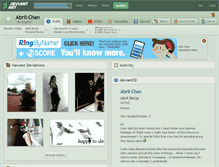 Tablet Screenshot of abril-chan.deviantart.com