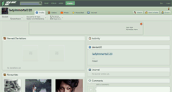Desktop Screenshot of ladyimmortal320.deviantart.com
