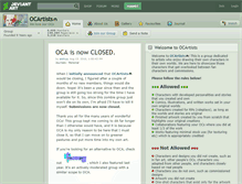 Tablet Screenshot of ocartists.deviantart.com