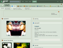 Tablet Screenshot of kokaein.deviantart.com