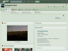 Tablet Screenshot of harlequinxcolour.deviantart.com