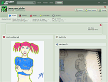 Tablet Screenshot of demonmustdie.deviantart.com