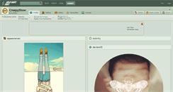 Desktop Screenshot of creepyshow.deviantart.com