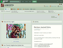 Tablet Screenshot of langleyserina.deviantart.com