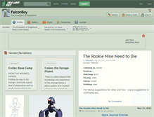 Tablet Screenshot of falconboy.deviantart.com