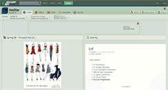 Desktop Screenshot of madstar.deviantart.com