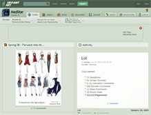 Tablet Screenshot of madstar.deviantart.com