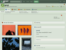 Tablet Screenshot of gamgi.deviantart.com