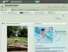 Tablet Screenshot of demoncherrystock.deviantart.com