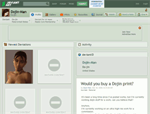 Tablet Screenshot of dojin-man.deviantart.com