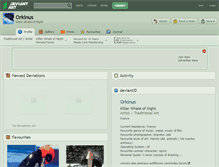 Tablet Screenshot of orkinus.deviantart.com