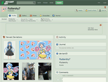 Tablet Screenshot of fluttershy7.deviantart.com