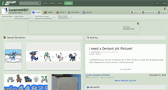 Desktop Screenshot of lucario448257.deviantart.com