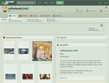 Tablet Screenshot of coffeefanatic3462.deviantart.com