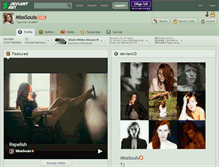 Tablet Screenshot of misssouls.deviantart.com