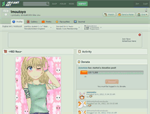 Tablet Screenshot of imoutoyo.deviantart.com