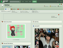 Tablet Screenshot of hachan.deviantart.com