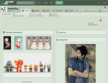 Tablet Screenshot of kesterfox.deviantart.com