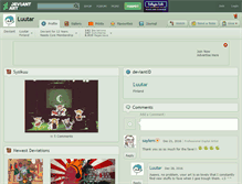 Tablet Screenshot of luutar.deviantart.com