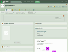 Tablet Screenshot of kirbydanceplz.deviantart.com