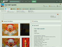 Tablet Screenshot of i-luv-mah-cupcake.deviantart.com