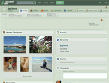 Tablet Screenshot of jayliena.deviantart.com