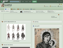 Tablet Screenshot of kyuubifred.deviantart.com