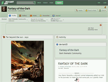 Tablet Screenshot of fantasy-of-the-dark.deviantart.com